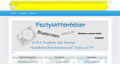 Desktop Screenshot of notebook-reparieren.de